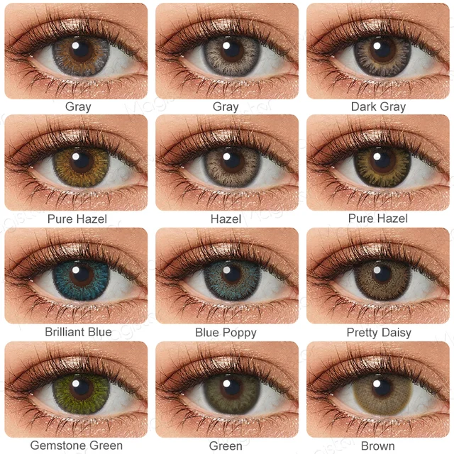 Colored Contacts Lenses Eye Color 3 Tone Iris Eye Contacts With Color Contact Lenses For Eyes Natural Pupils Contact Lens Yearly 1