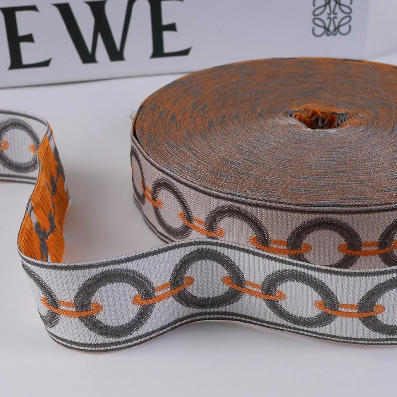 

25M/Lot 3cm Wide Jacqurd Lace Ribbon Belts Curtain Trim Webbing DIY Sewing For Sofa Cushion Decor Curtain Accessories