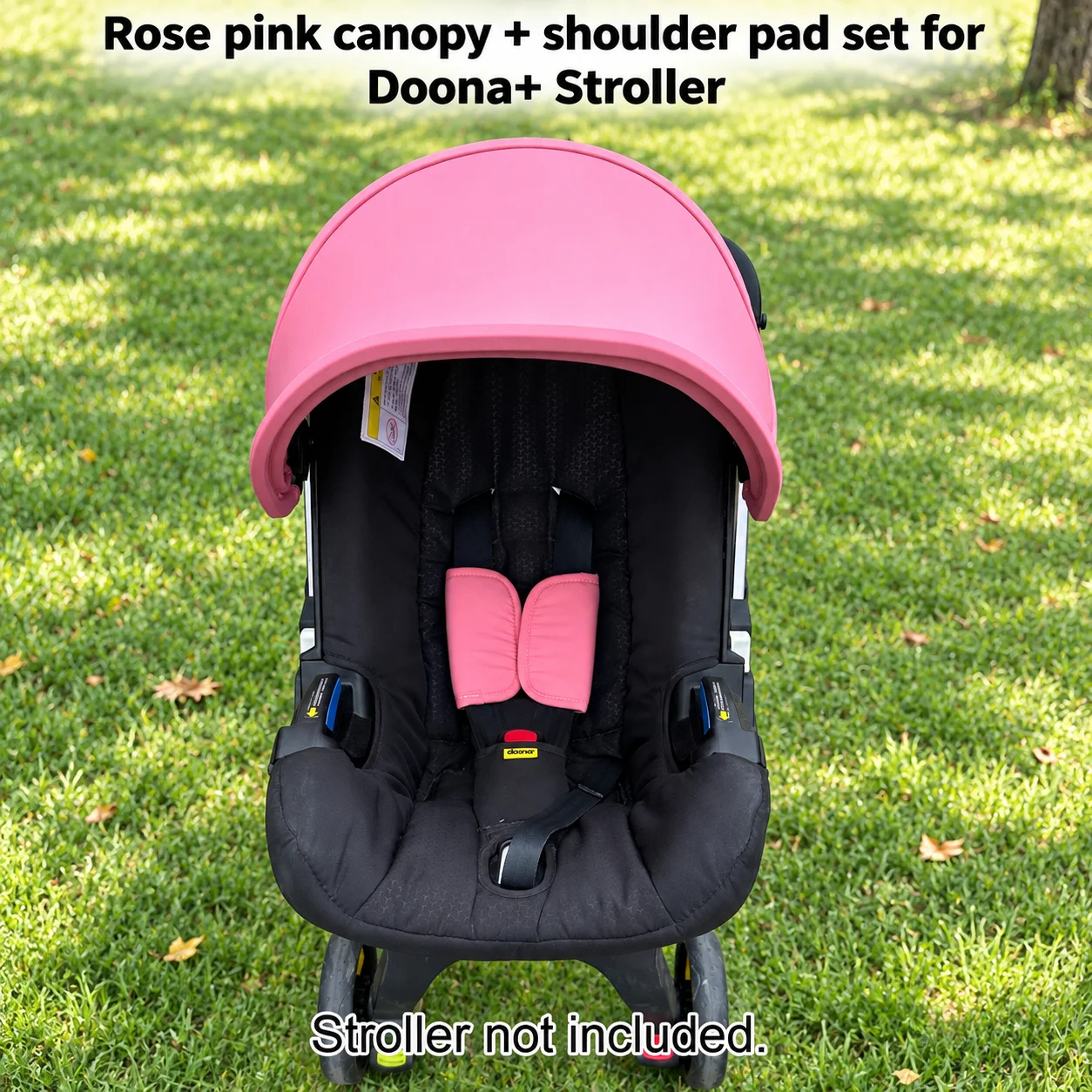 3-Piece Replacement Canopy & Shoulder Pads Compatible With Doona+ Car Seats And Strollers - Soft Fabric Thickened Design