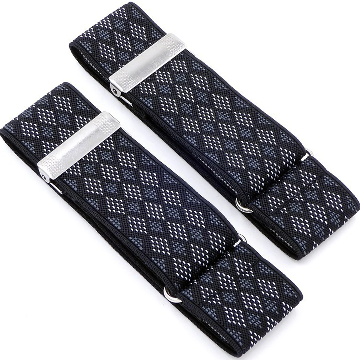 Black Red Elastic Armband Shirt Sleeve Holder Business Men Fashion Adjustable Arm Cuffs Bands For Wedding Clothing Accessories
