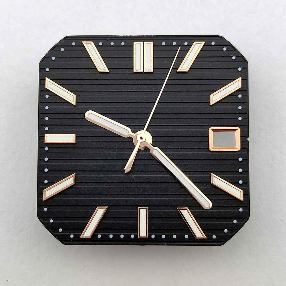 Men's Automatic Watch Kit - Square Dial, Waterproof 316L Stainless Steel Case