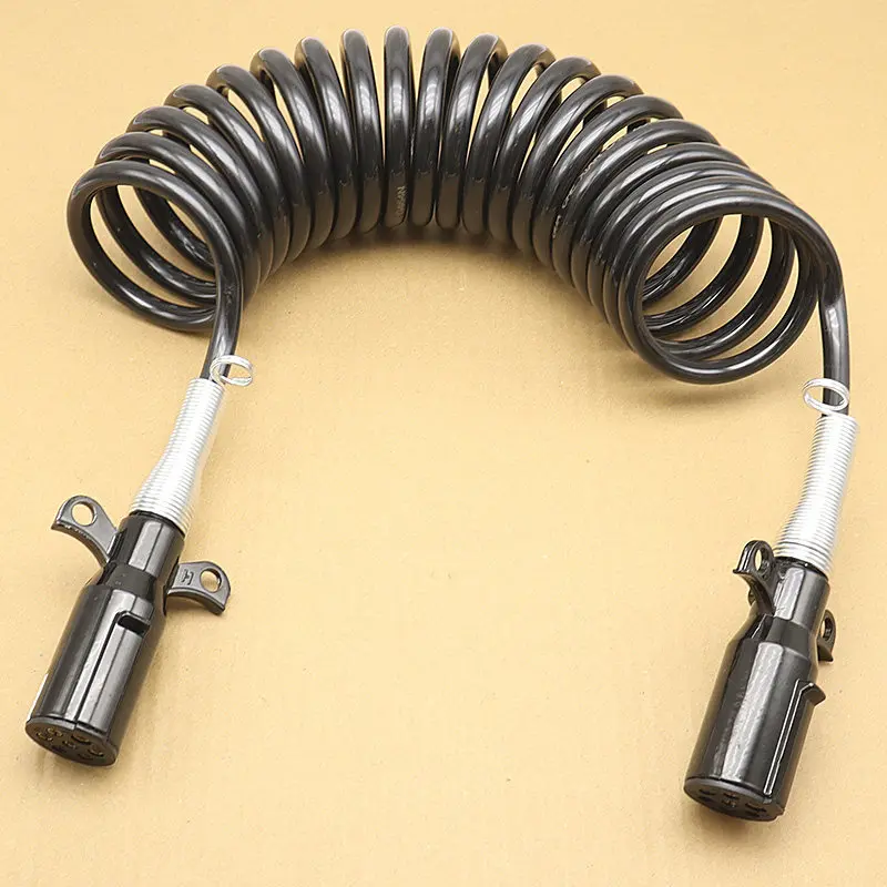 트럭 트레일러 라인 세미 트레일러 연결 라인 7심 나선형 와이어 어셈블리