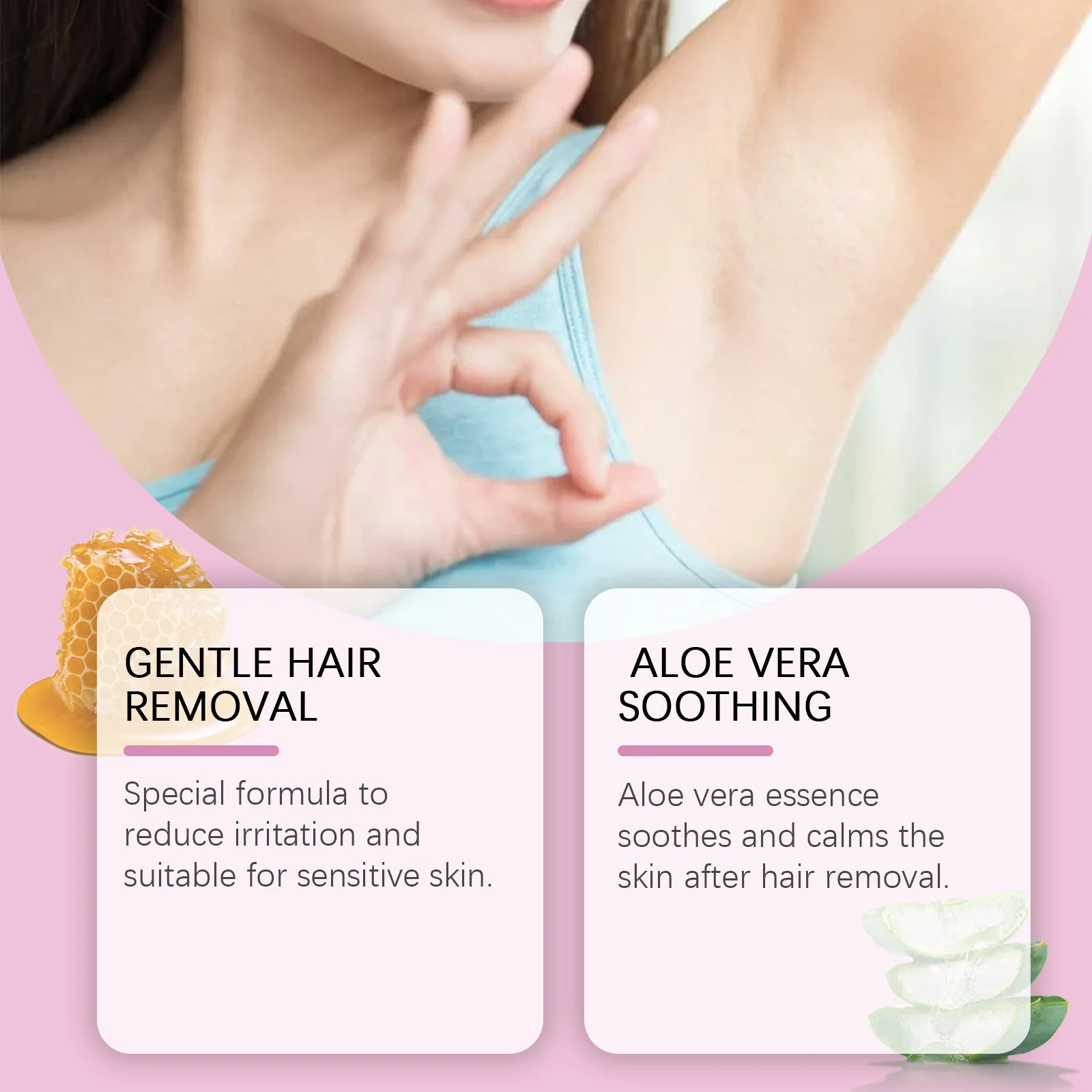 Hair Removal Spray Growth Inhibitor Armpit Leg Painless Depilatory Smooth Nourish Moisturizing Semi Permanent Hair Remover Spray 3