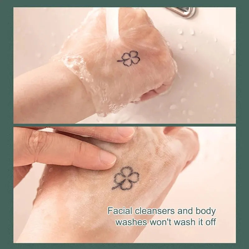 Tattoo Sticker 77 With Fresh Herbal Juice Non Reflective Semi Permanent Waterproof