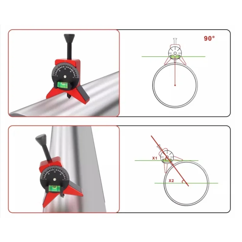 Pipe Centering Tool Manual Tube Marker Centering Y-Type 4 Inch Safety Pipe Marker Centering Head