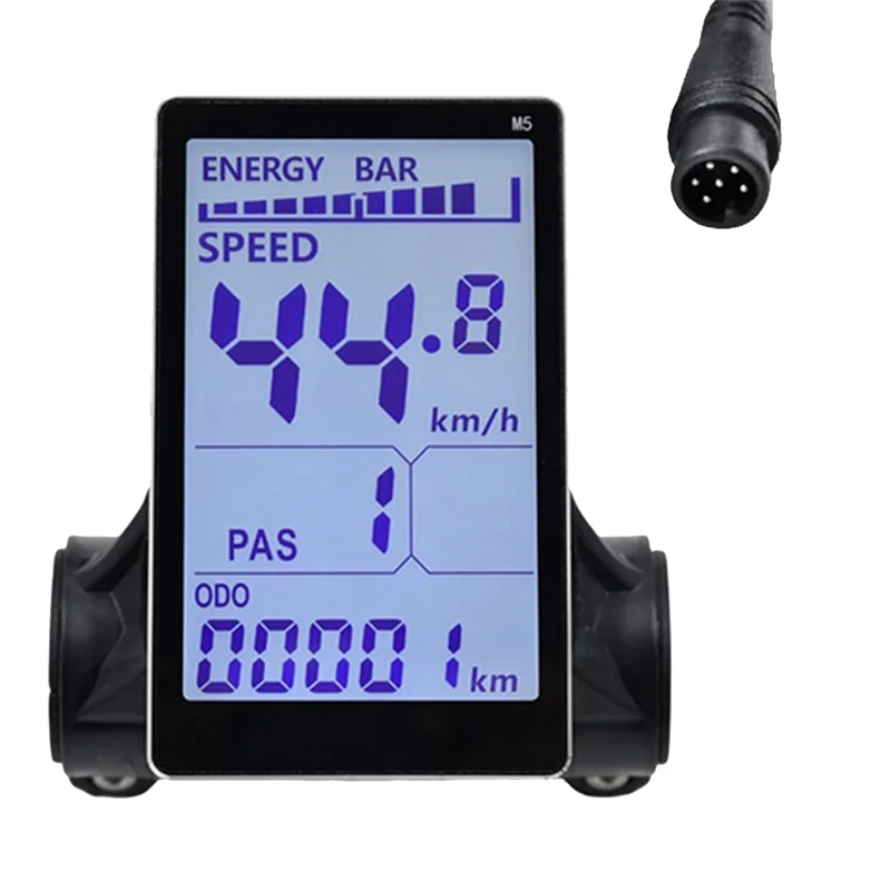 M5 Electric Bike LCD Display Meter 24V 36V 48V 60V E Scooter LCD Panel Screen for Mountain Electric Bike(6PIN) HOT 3