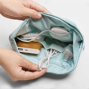 Accessorio da viaggio borsa per cavi portatile Digital USB Electronic Organizer custodia per Gadget custodia per caricabatterie Mobile da viaggio per cellulare