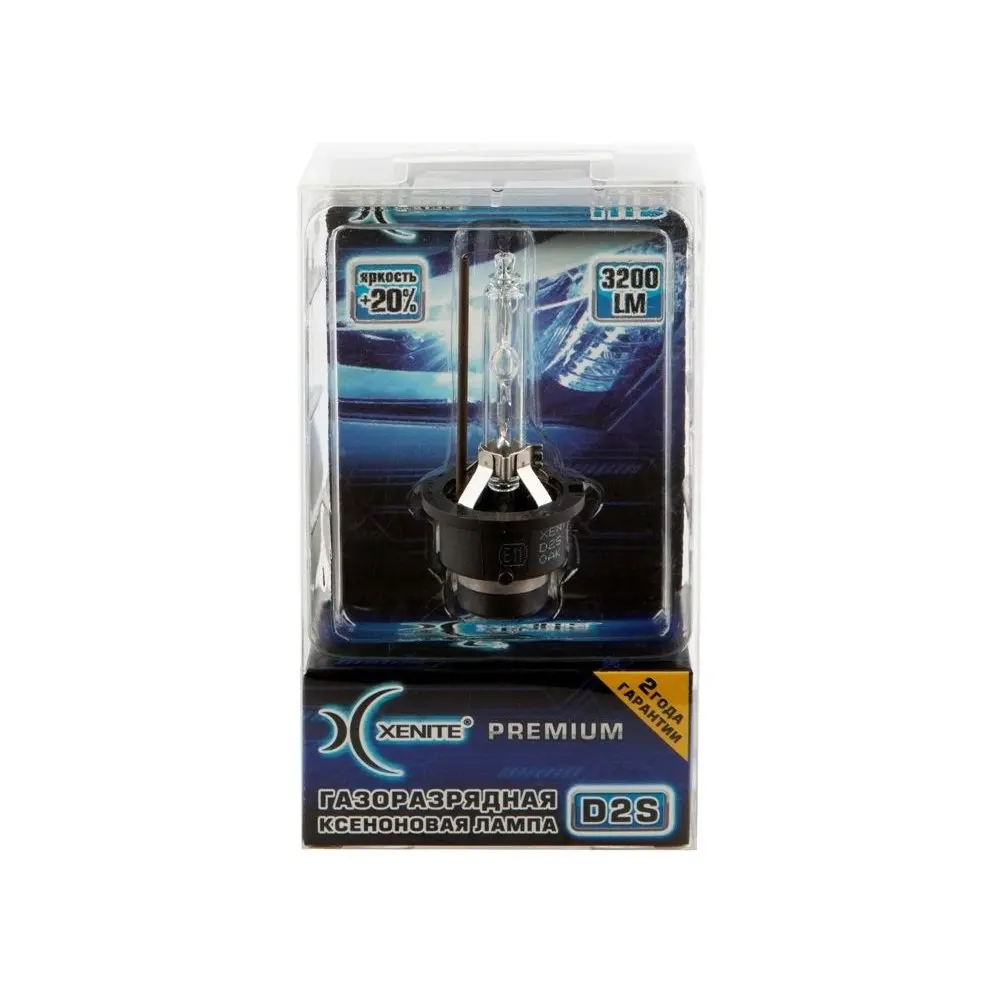 XENITE Premium D2S 85V-35W (P32d-2) 4300K Яркость +20 Упаковка 1 шт. Гарантия 2 года (1002010) | Автомобили и