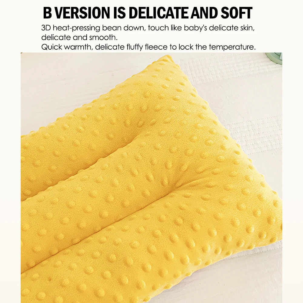 Soft Gauze Baby Pillow Comfortable Doudou velvet pillow For Newborns Baby Sleep Headrest Breathable Infant Kids Pillow 6