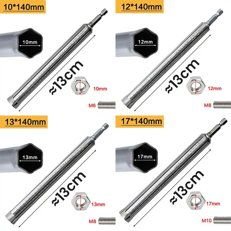 Ceiling Leveling Sleeve Rod Screw Sleeve Suspended Ceiling Installation Tools Extended Deepening Screw Rod Stainless Steel 6