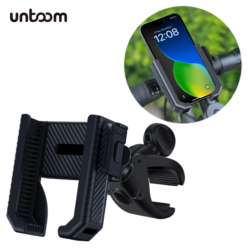 Support de téléphone portable pour vélo et moto, support de téléphone portable pour guidon de vélo, clip de fixation GPS, support antichoc pour téléphones de 4.5 à 7.0 pouces