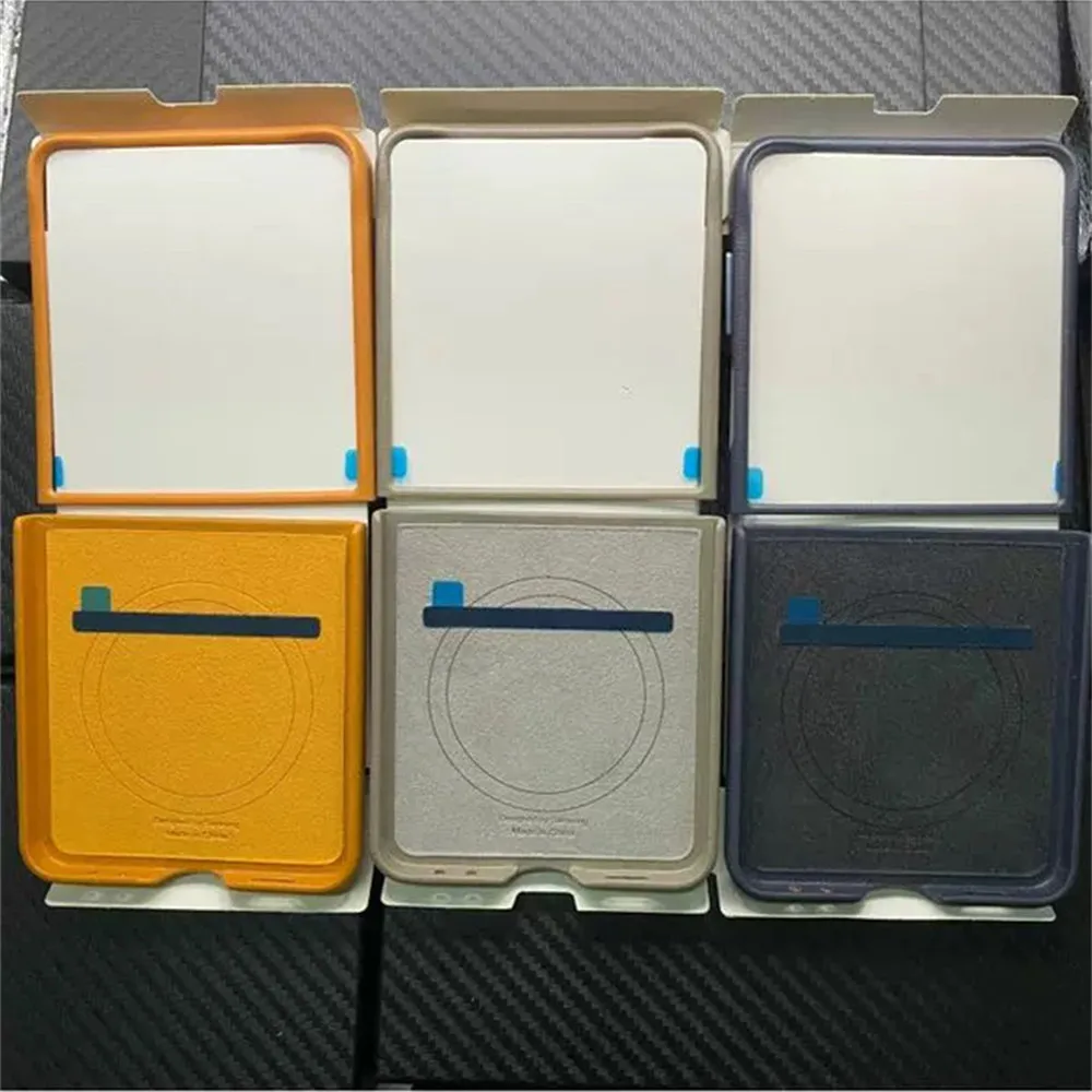 Luxury Leather Magnetic Mobile Phone Case with Magsafe Wireless Charging Capability