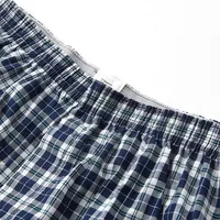S-XL Hommes Coton Sous-Vêtements Boxer Shorts Casual Plaid artificiel astique Ceinture Bouton Hommes Boxer Sous-Vêtements Confortables Shorts pour La Maison 3