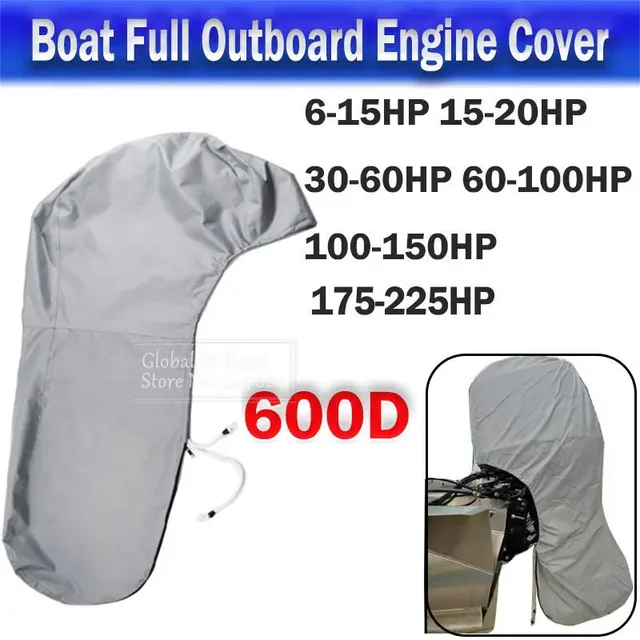 Introducing the 600D Boat Full Outboard Engine Cover: A Heavy-Duty Protector for Your Boat Engine