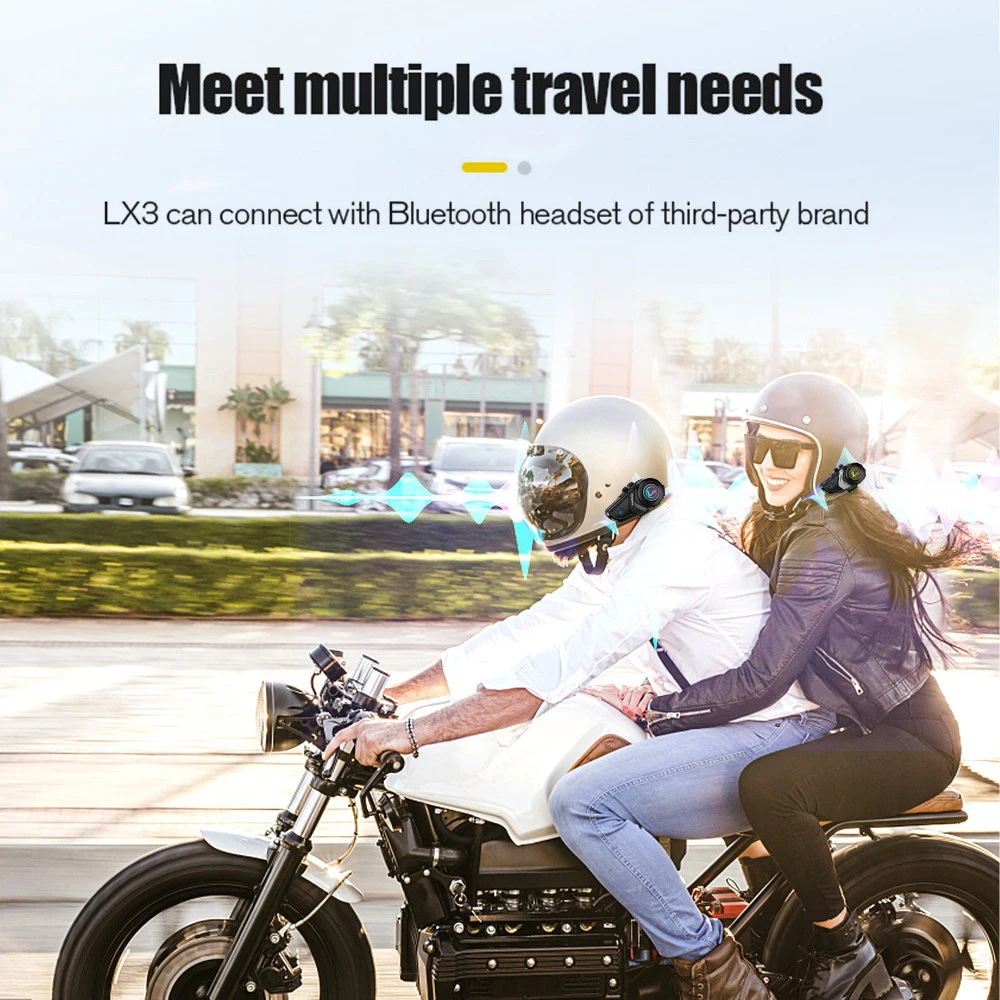 LX3 Bluetooth Motorcycle Intercom