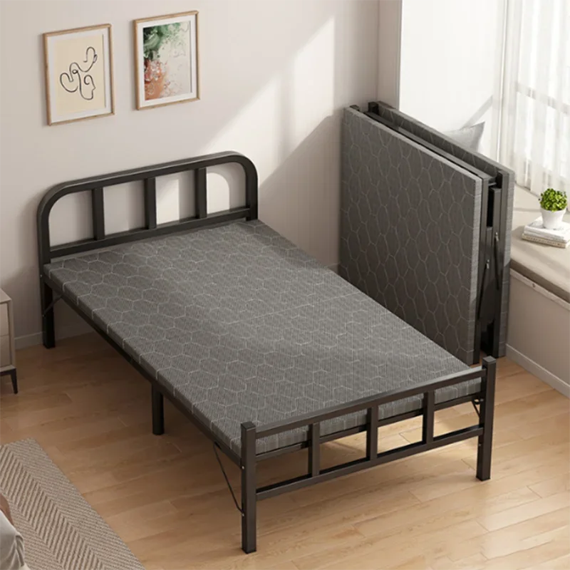 Adults Modern Foldable Bed Loft Children King Size Metal Space Saving Bed Double Living Room Cama Plegable Outdoor Furnitures