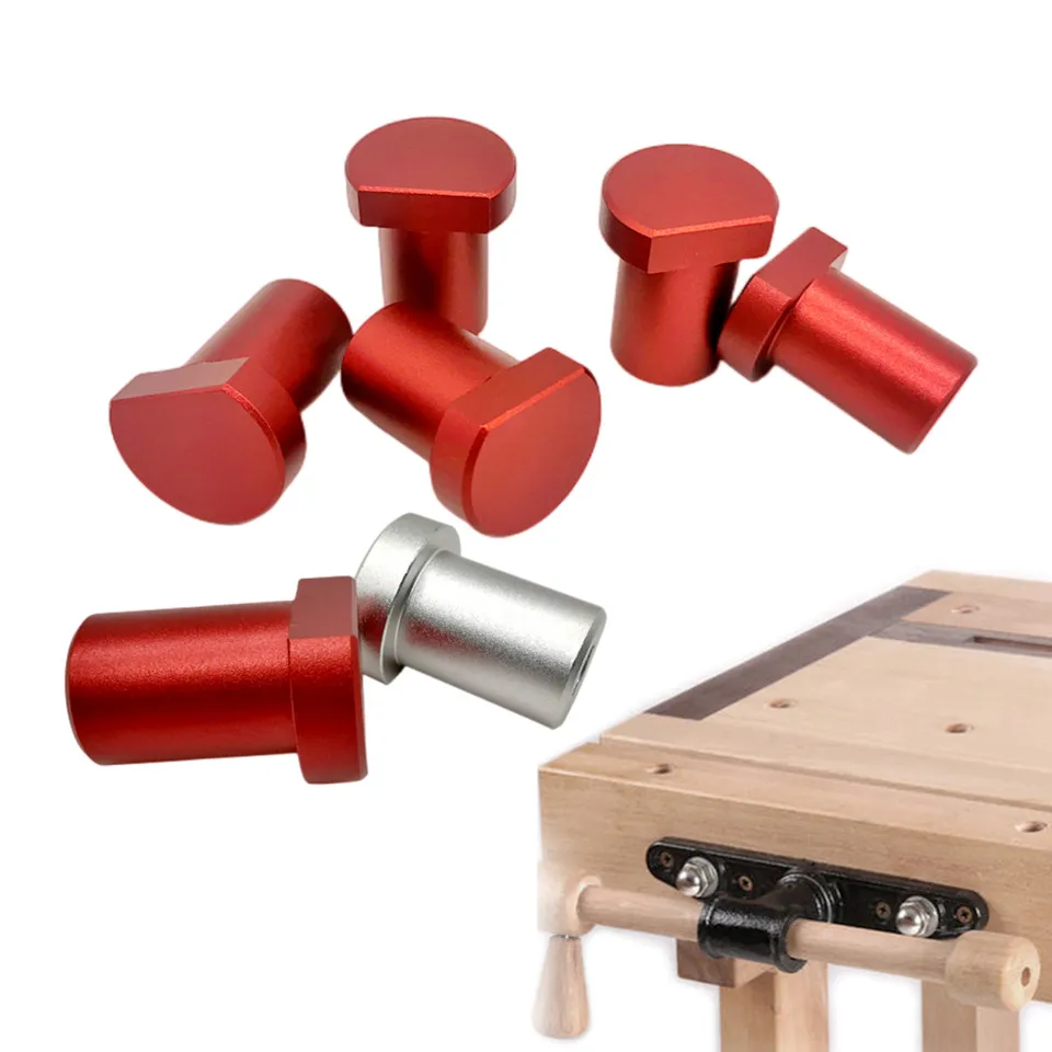 Verlengde Versie Houtbewerking Hold Down Bench Hondenklem Desktop Snelwerkende Hold Down Klem Verstelbare Snelle Vaste Clip Aluminiumlegering voor 19/20mm Hondengat (20mm