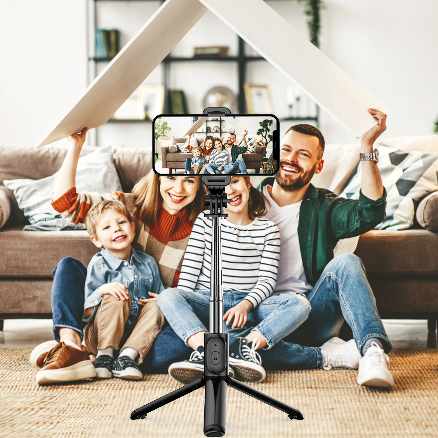 Selfie Stick Tripod with Detachable Wireless Remote 4 in 1 Extendable Portable Selfie Stick & Phone Tripod selfie stick tripod,selfie stick,sports camera selfie stick,cell phone selfie stick,smartphone selfie stick,phone selfie tripod