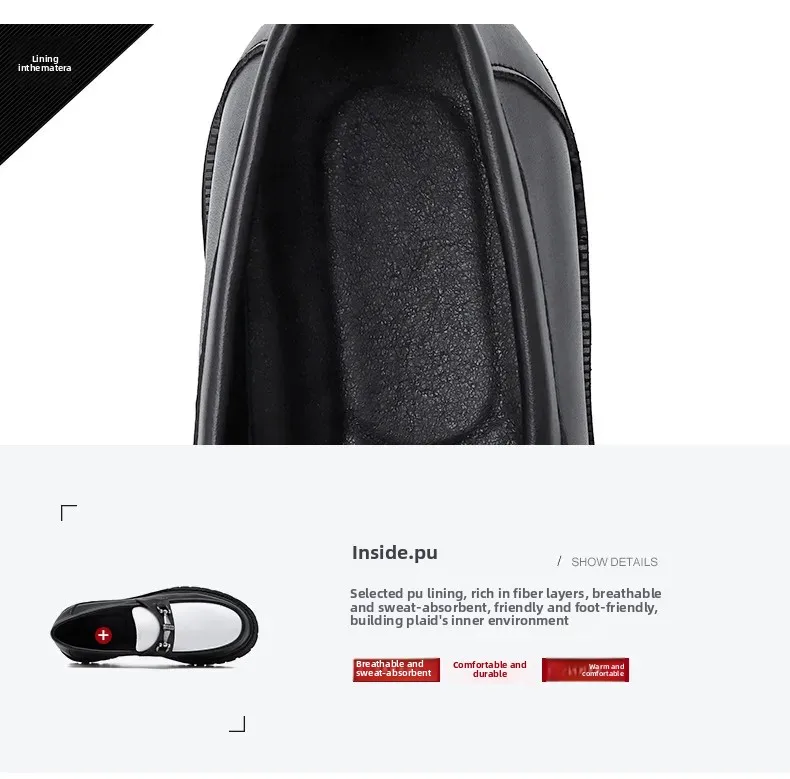 A pair of formal shoes for men from a different angle