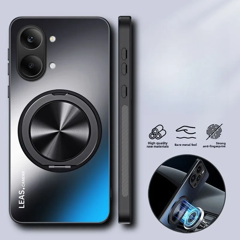Luxury Matte 360° Rotating Bracket Magnetic Shockproof Case Cover