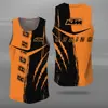 New Style Trendy 3D Printed Round Neck Vest T-shirt KTM Outdoor Sport Series Comfortable Breathable Casual Sports Tank Top 3