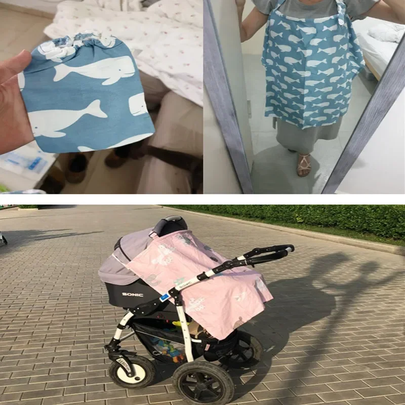 Breathable Baby Feeding Nursing Covers Mum Breastfeeding Nursing Poncho Cover Up Adjustable Privacy Apron Outdoors Cloth