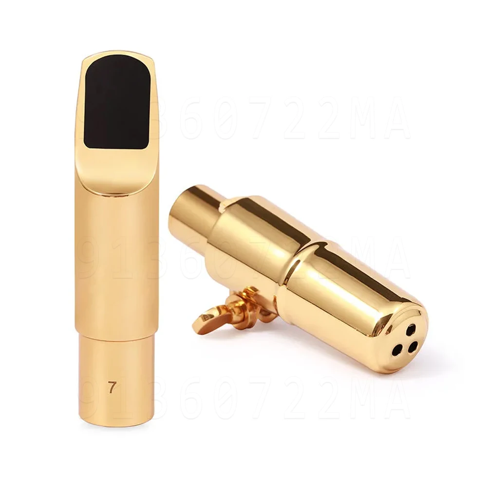 Embouchure en métal pour saxophone professionnel, cuivre nu fait à la