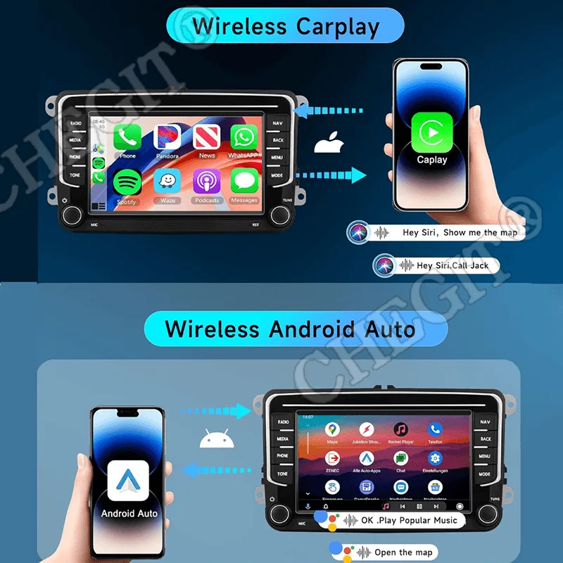 2Din Car Radio 4/8Core Android 13 Auto radio Multimedia Player 64G for VW Volkswagen Golf 5 6 Passat B6 Car Intelligent Systems