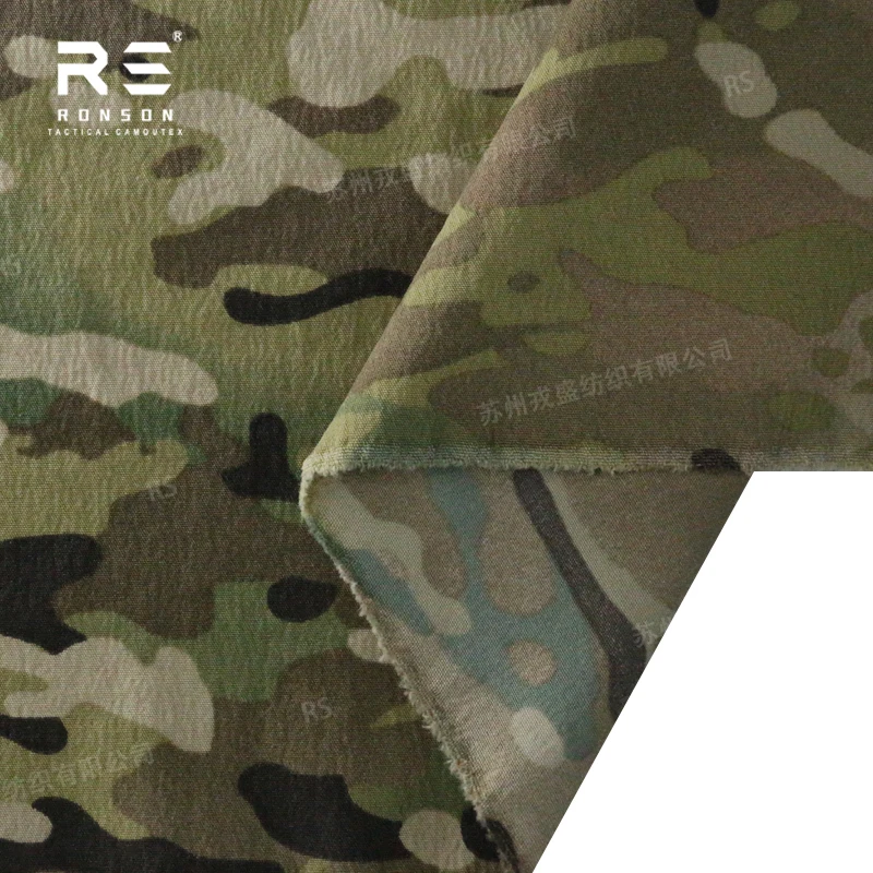 nylon four way stretch tactical uniform fabric camo fabric MC IRR