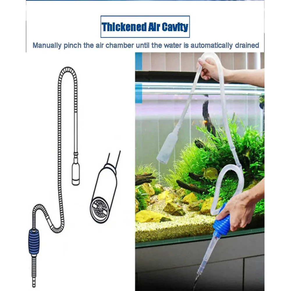 Aquarium Fish Tank Vacuum Water Change Siphon Gravel Suction Pipe Filter Fr Fish Tank Vacuum Water Change Pump Tools Filters