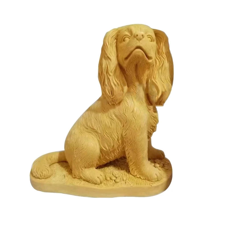 

Resin Knight Hound Statue Puppys Standing Ornaments Dogs Figurine Home Decorations Fireplaces Ornaments Crafts DXAF