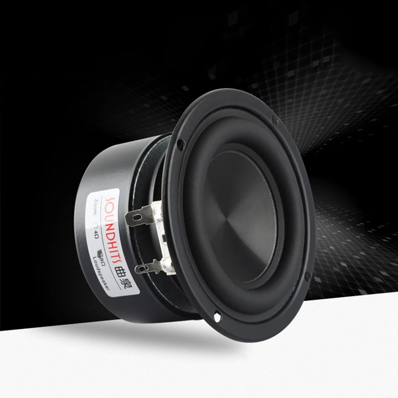 25W 3-Inch Woofer 4-8 Ohm Subwoofer Fever Hifi Metal Ceramic Aluminum Basin Home Audio Amplifier Speaker