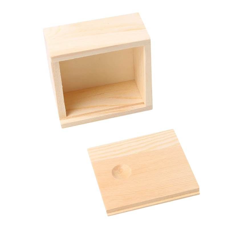 Candy Case Storage Box Natural Color Handmade Jewelry Storage Box Soap Packaging Wooden Box Wood Ring Organizer Crafts Case 4