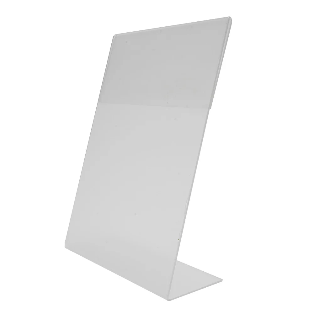 Acrylic Display Holder A6 Transparent Acrylic Display Stand Desk Shelf Photo Frames Picture Painting Art Stand Sign Tabletop 10*15cm