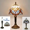 E27 Retro Baroque LED Table Lamps Mediterranean Vintage Stained Glass Bedroom Reading Cafe Bar Decor Desk Lights With EU/US Plug 6