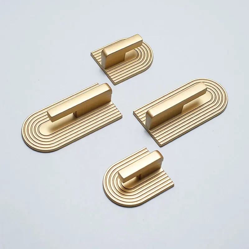 Description Picture 2 of itemGold Cabinet Handles and Knobs Bedroom Wardrobe Pulls Simple Zinc Alloy Furniture Hardware Kitchen Accessories 16/32mm