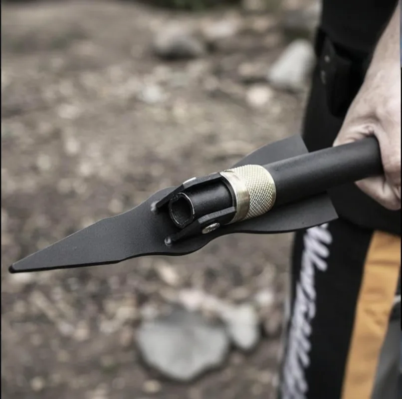 Manganese Steel Small Pickaxe Foldable Engineer Pickaxe Portable Tool Outdoor Camping and Soil Excavation Garden Hand Tools