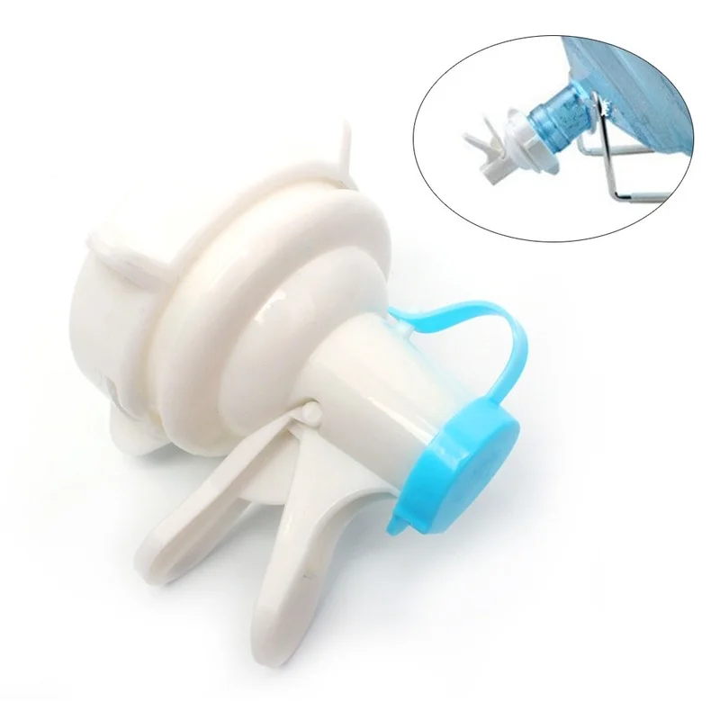 1Pc เป็นมิตรกับสิ่งแวดล้อมพลาสติกขนาดเล็กแบบพกพา Camping Home Inverted Water Dispenser Spout ขวด Cap Reusable ก๊อกน้ำฝุ่น 1