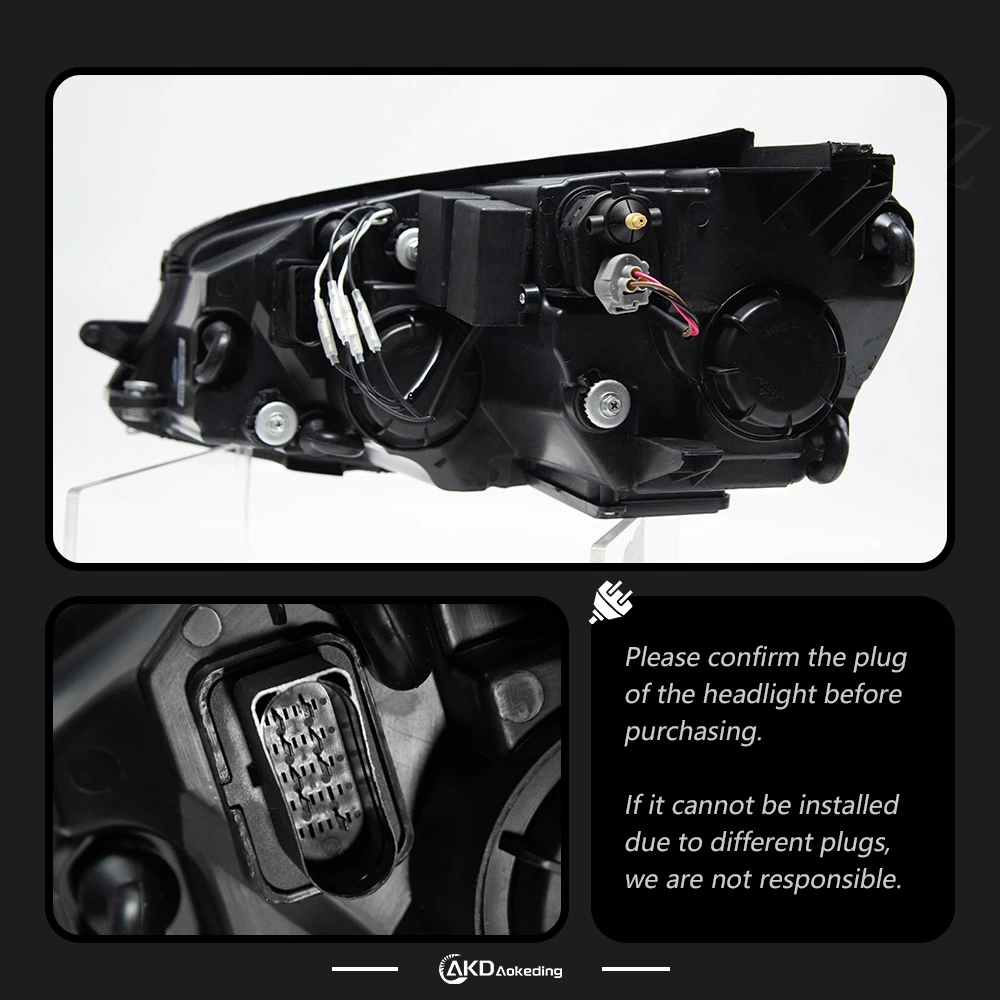 Vw Golf 7 mk7 2013-2017用のヘッドライト,交換用バッテリー