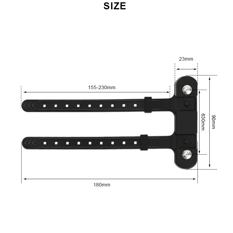 Bicycle Water Bottle Mount Adaptor Silicone Gel Bandage Kettle Cage Strap Seatpost Fork Frame Install Holder Adapter