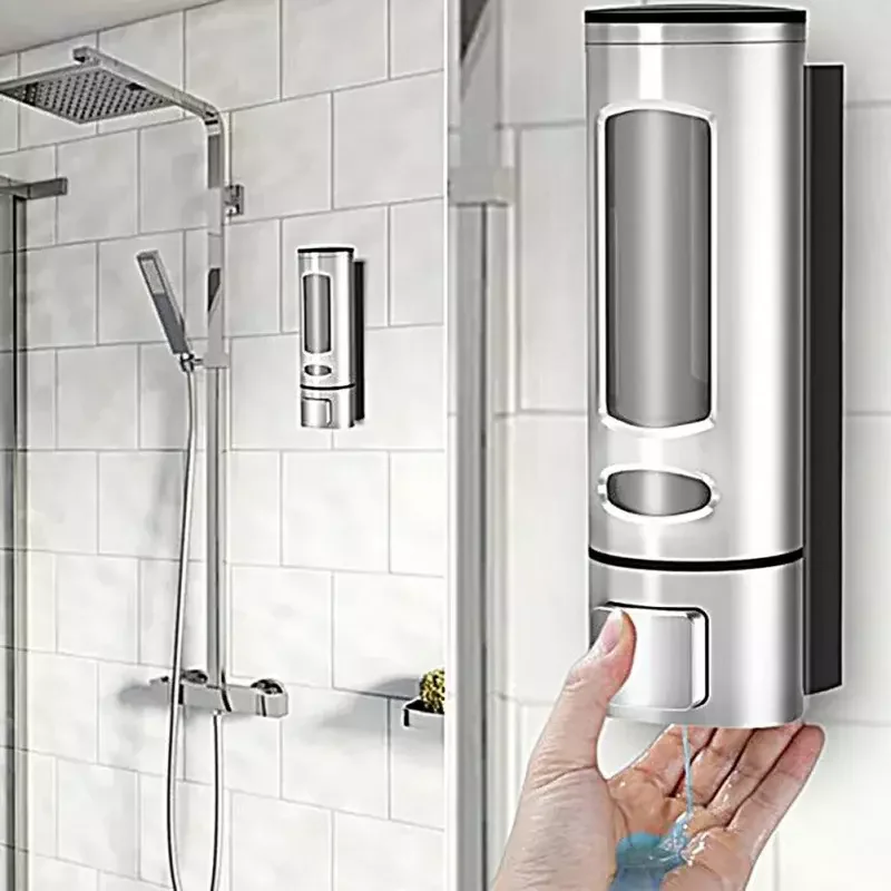 1/2/3 Heads Wall-mounted Soap Dispenser Bath Shampoo Shower Gel Liquid Soap Dispenser Soap Bottle Toilet Bathroom Accessories 4