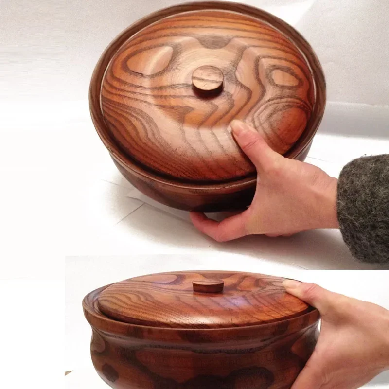 Solid Wood Serving Bowl 6