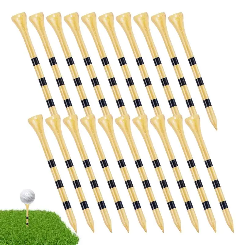 

Outdoor Golf Tees Resealable Golfing Tees Natural Wood Tall Tees Portable Golf Training Tool For Garden Lawn Golf Course