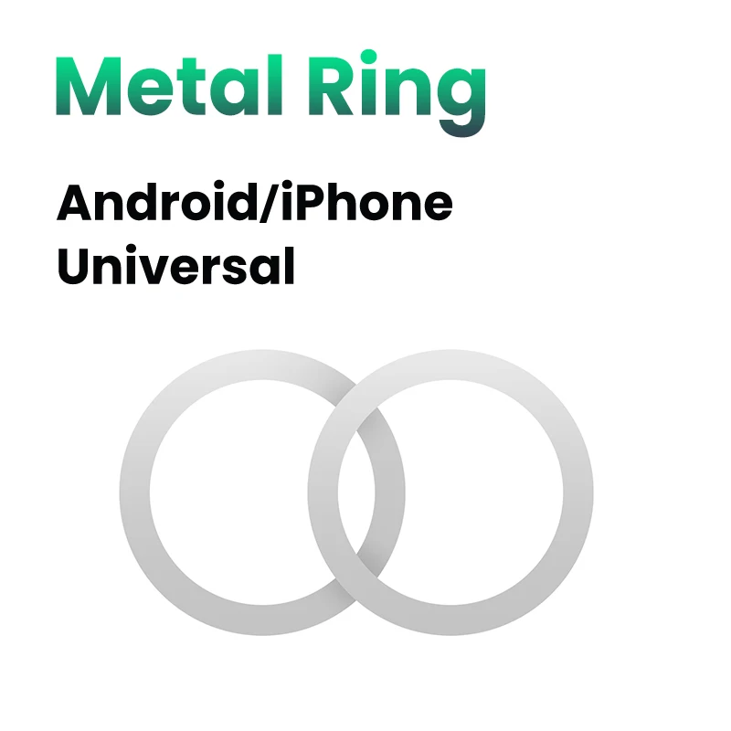 Universal Magnetic Metal Ring for Wireless Charging Stands