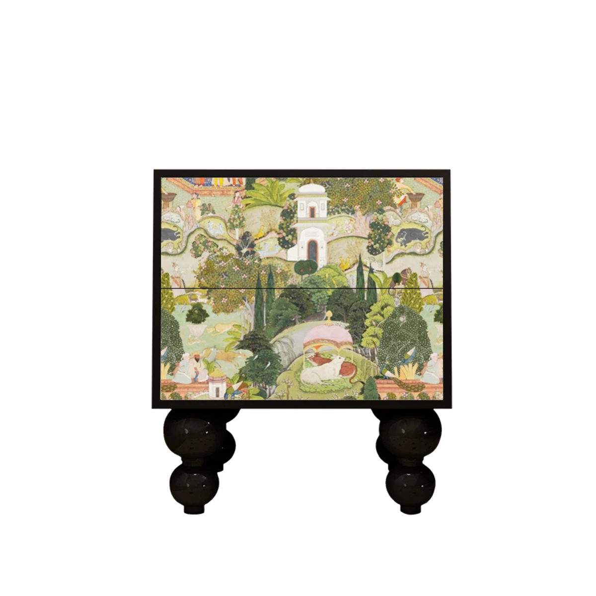 

Mild Luxury Retro Bedroom Bedside Living Room Corridor Cabinet Southeast Asian Style Storage Cabinet