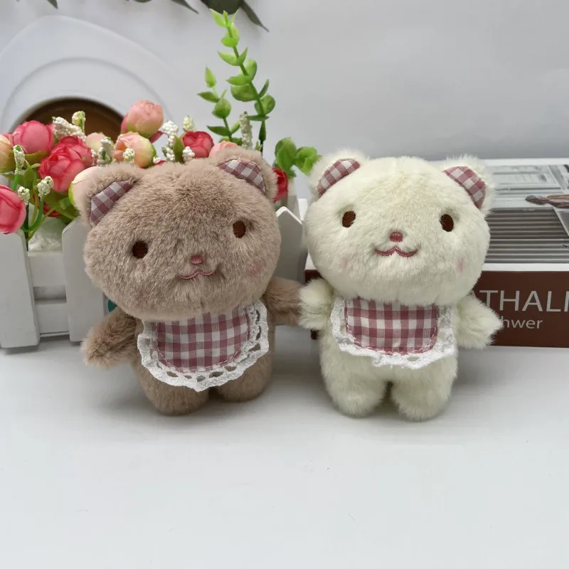 

New Cartoon Cute Scarf Bear Plush Doll Keychain Pendant Creative Ins Kawaii Bear Doll Backpack Pendant Girl Birthday Gifts