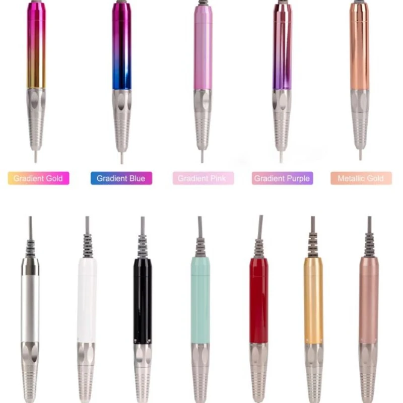 Brushless Nail Drill Replacement Handpiece 35KRPM Low Vibration Manicure Pen Metal Alloy Silent Polish Drill for Pedicure Salon 2