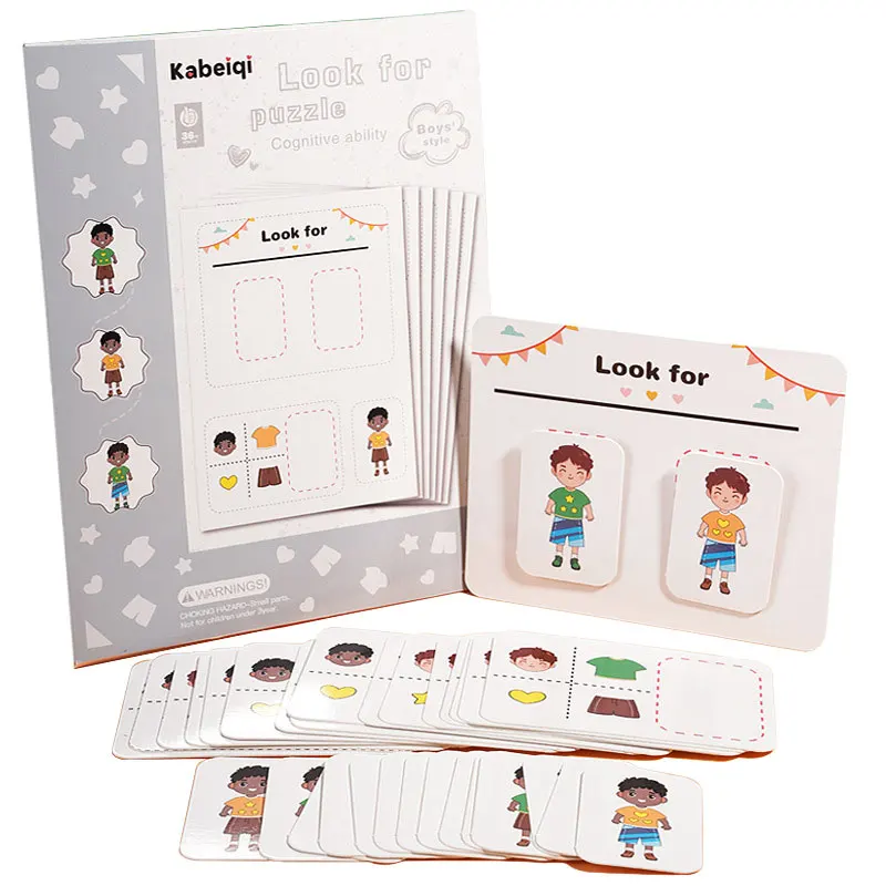 Paper Shape Matching Sensory Toys for Kids