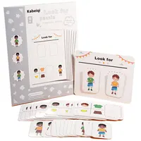 Children Shape Matching Games Sensory Toys Montessori Cards Sorting Logical Thinking Training Party Activities Educational Toys 1