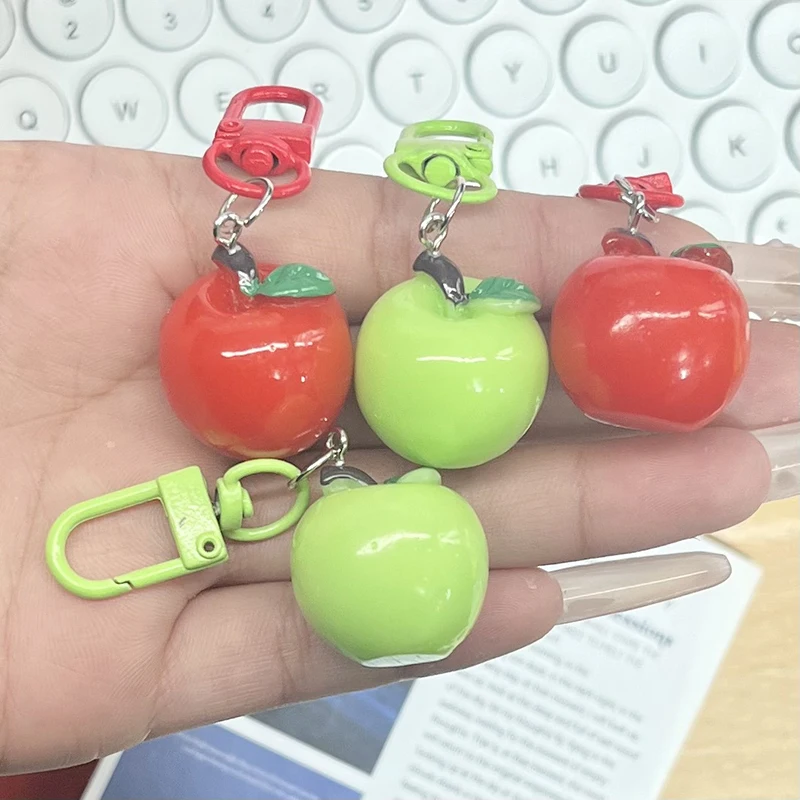 Nette Simulierte 3D Früchte Schlüsselbund Cartoon Kopfhörer Fall Anhänger Kreative Kawaii Rucksack Dekoration Zubehör Geschenke – Detail 4